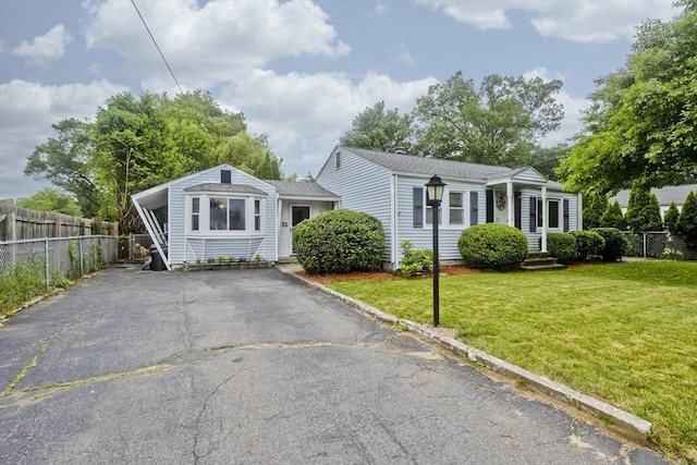 12 Allen St, Chicopee, MA 01020 - view of front of house with asphalt driveway