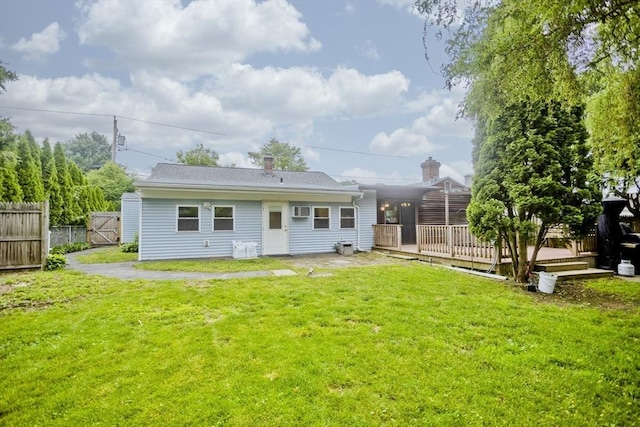 12 Allen St, Chicopee, MA 01020 - back of property featuring a deck