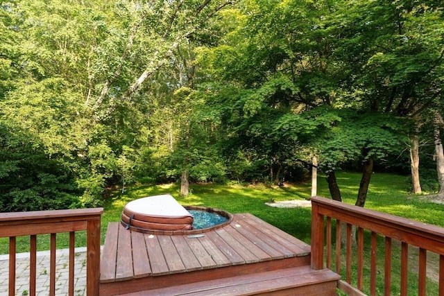 11 Running Stream Rd, Rehoboth, MA 02769 - wooden terrace with a yard and a view of trees