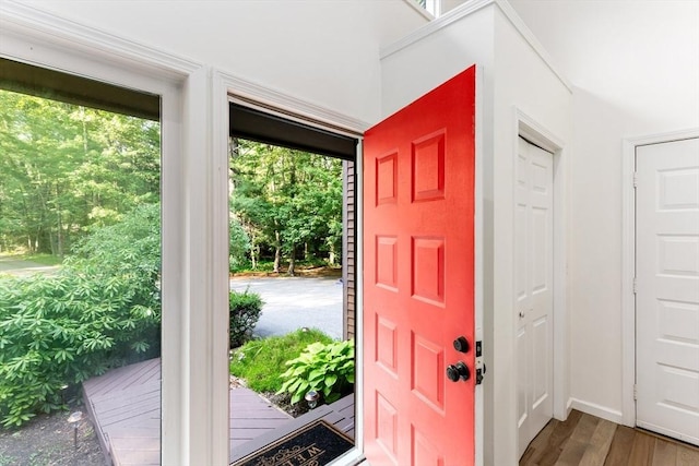 11 Running Stream Rd, Rehoboth, MA 02769 - entryway with wood finished floors and baseboards