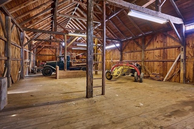 view of horse barn