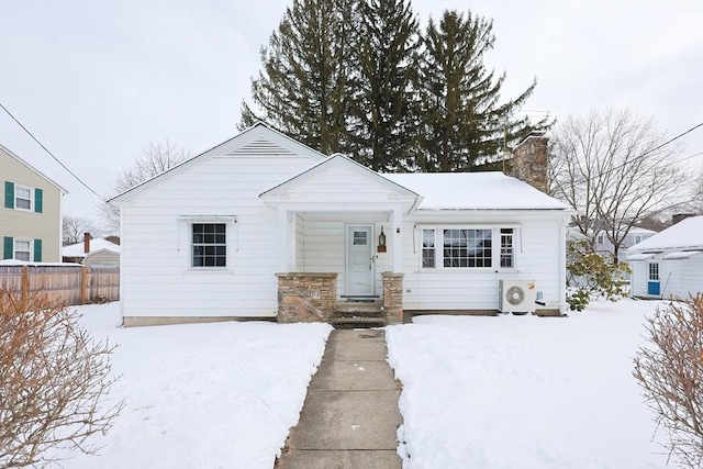 view of bungalow-style home