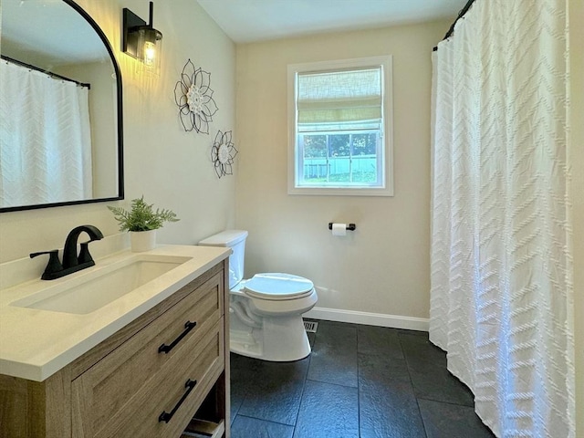 111 Country Club Pl, Southbridge, MA 01550 - bathroom with vanity, tile patterned flooring, and a shower with shower curtain