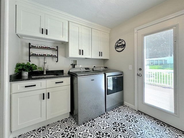111 Country Club Pl, Southbridge, MA 01550 - laundry area with cabinet space and independent washer and dryer