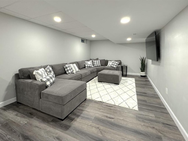 111 Country Club Pl, Southbridge, MA 01550 - living area with wood finished floors and recessed lighting