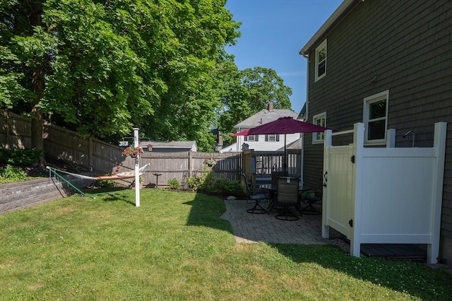 29 Wituwamat Rd, Weymouth, MA 02191 - view of yard featuring a patio