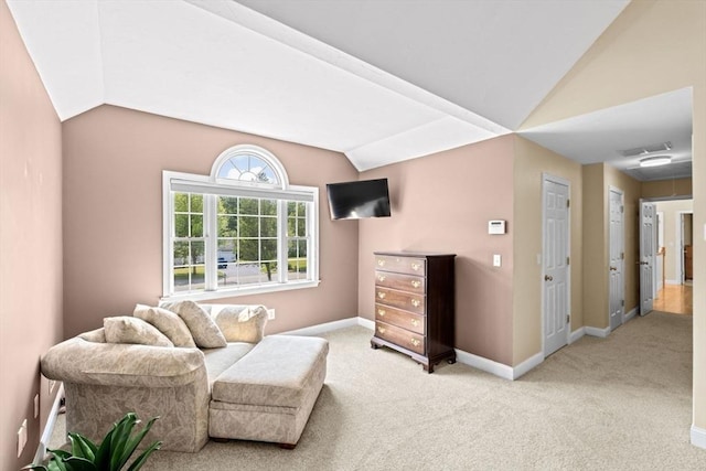 102 Saddleworth Way, Middleboro, MA 02346 - living area featuring lofted ceiling and light carpet