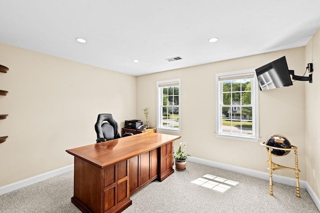 102 Saddleworth Way, Middleboro, MA 02346 - office with light colored carpet and recessed lighting
