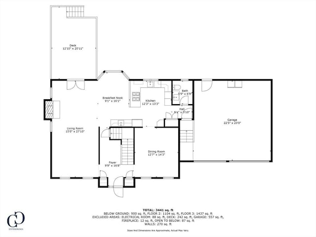 102 Saddleworth Way, Middleboro, MA 02346 - view of floor plan / room layout