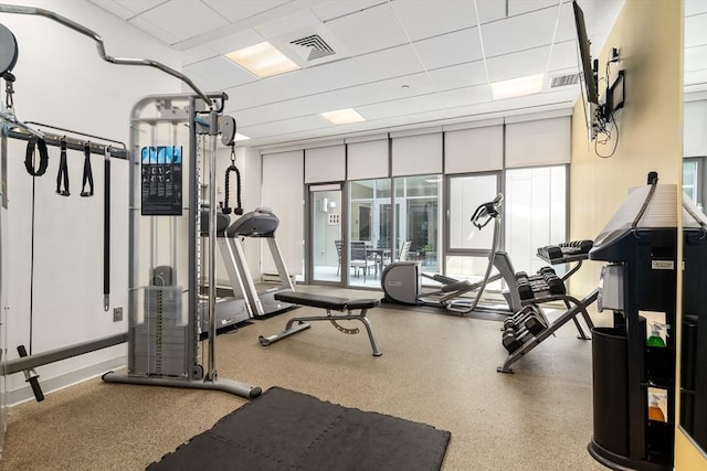 43 Westland Ave Unit 512, Boston, MA 02115 - exercise room with expansive windows and visible vents