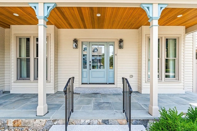 4 Norwood St, Winchester, MA 01890 - view of exterior entry with covered porch