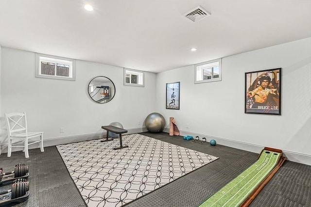 4 Norwood St, Winchester, MA 01890 - workout room with recessed lighting and healthy amount of natural light