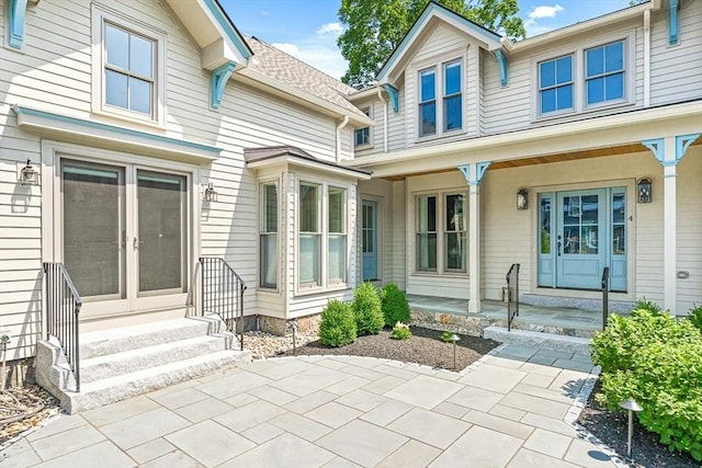 4 Norwood St, Winchester, MA 01890 - property entrance with a porch