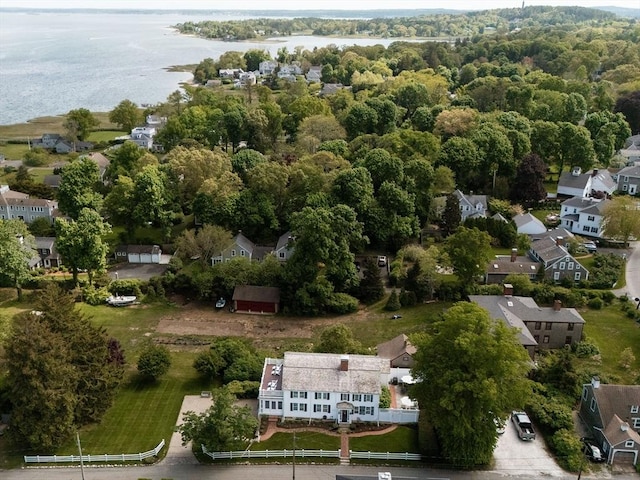11 Water St, Duxbury, MA 02332 - aerial view of residential area featuring a large body of water