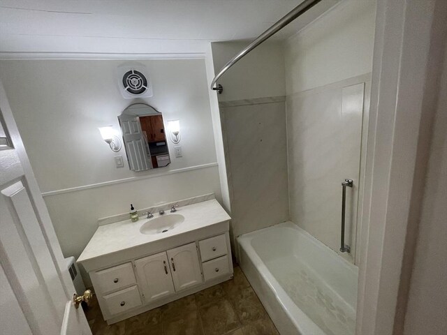 3 Camden St, South Hadley, MA 01075 - full bath featuring vanity, visible vents, and bathing tub / shower combination