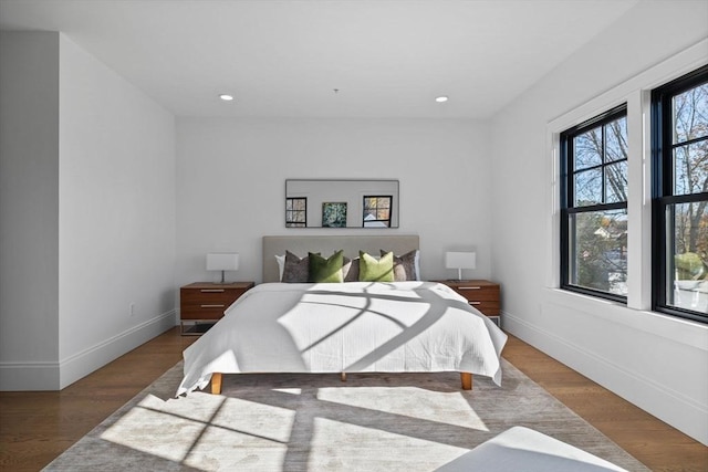 bedroom featuring hardwood / wood-style flooring