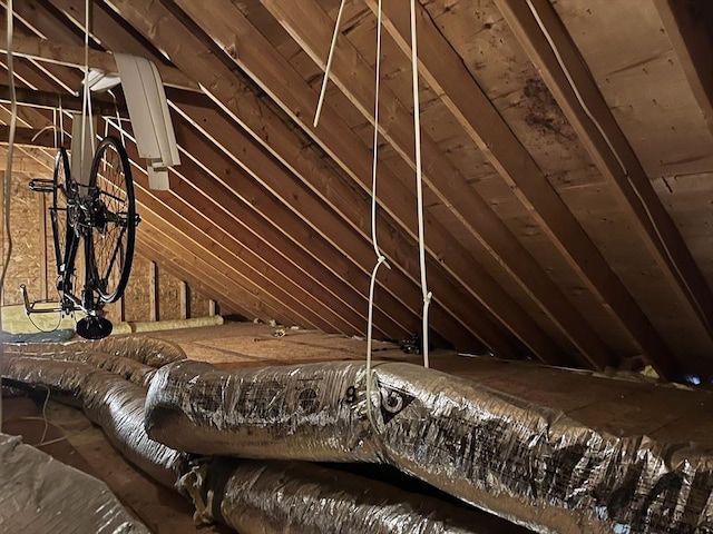 view of attic