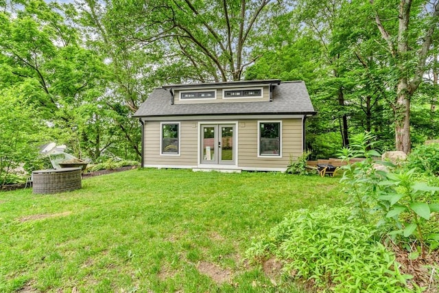 34 Cedar St, Hopkinton, MA 01748 - view of outbuilding featuring french doors