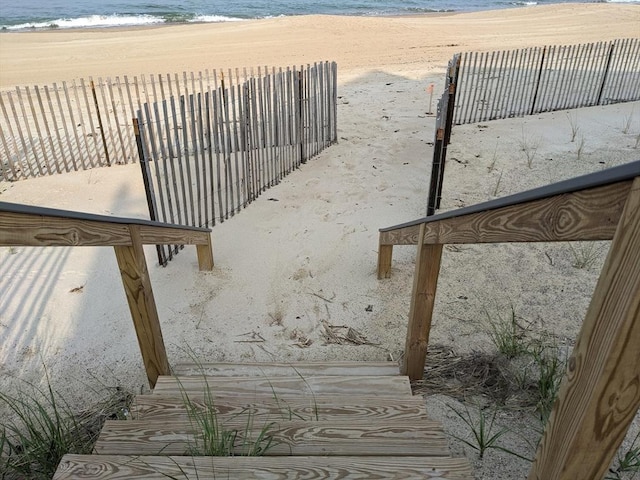 179 N End Blvd Unit A, Salisbury, MA 01952 - stairway with view of water and beach