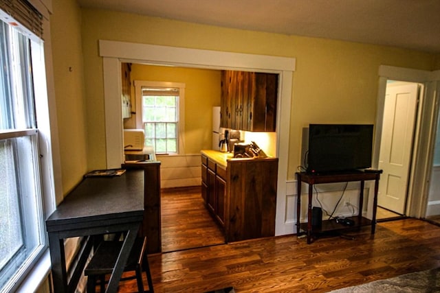 301 Main St, Dennis, MA 02639 - kitchen with dark wood-type flooring