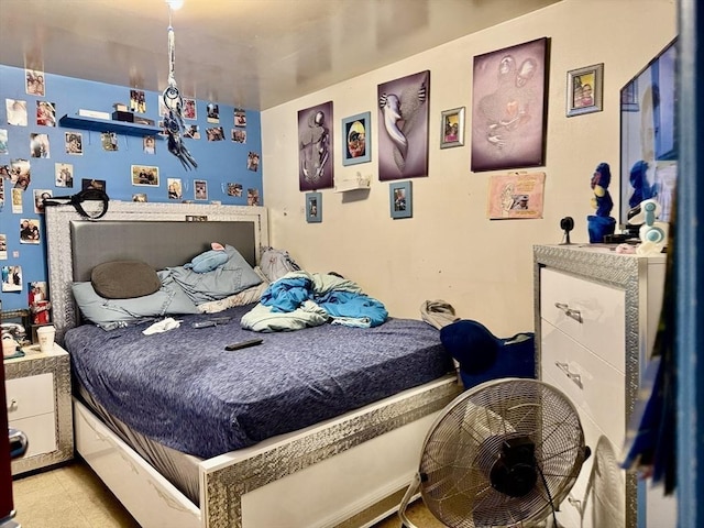 view of tiled bedroom