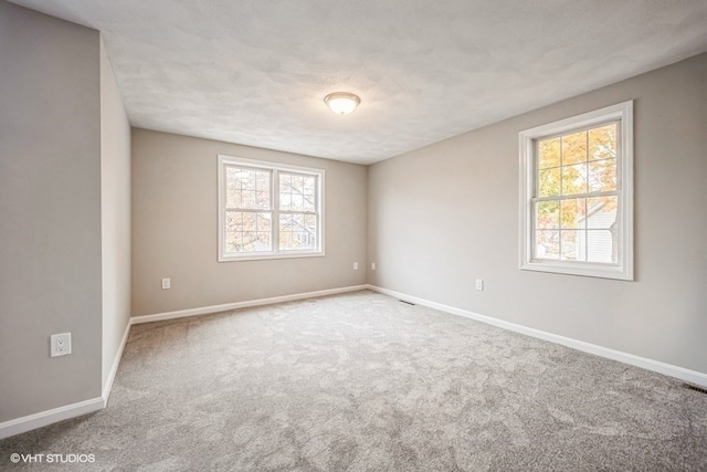 empty room with carpet floors and plenty of natural light