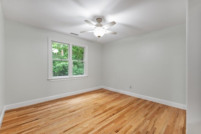 453 Forest St, North Andover, MA 01845 - unfurnished room featuring light wood-style flooring and a ceiling fan