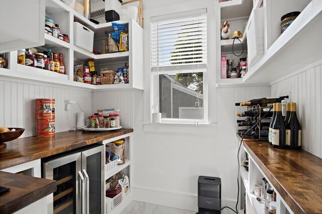 38 Thatcher St, Medford, MA 02155 - pantry with wine cooler