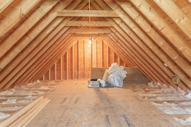 view of attic
