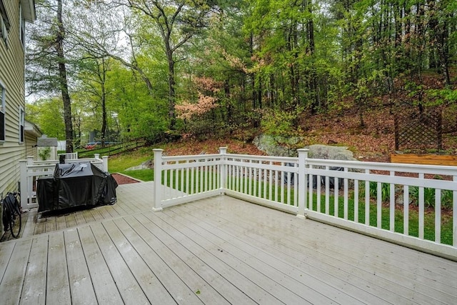 36 Westford Rd, Ayer, MA 01432 - wooden terrace featuring grilling area