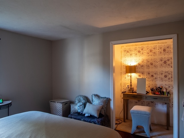 bedroom featuring carpet flooring