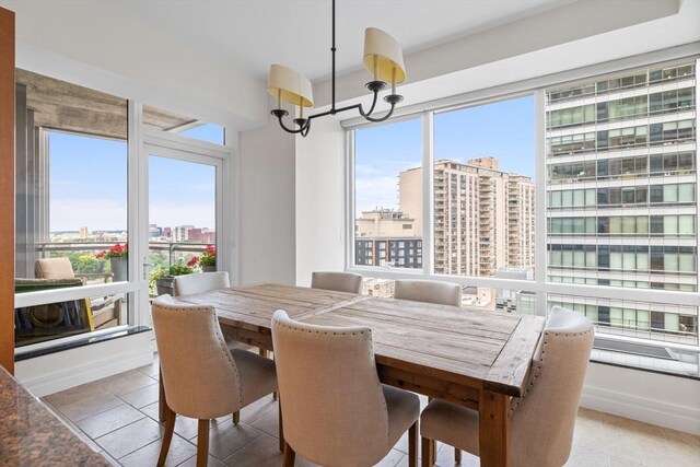 view of dining room