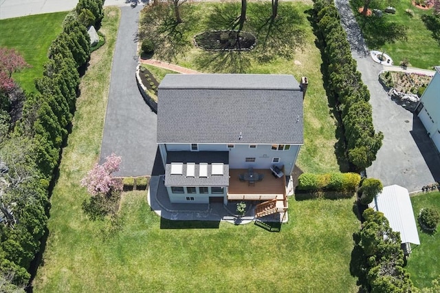view from above of property
