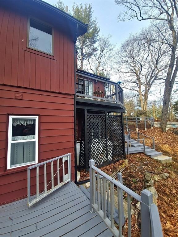 view of property exterior featuring a balcony