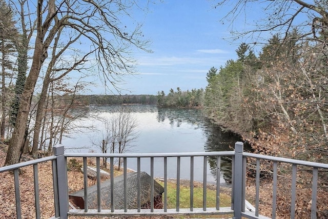 view of water feature