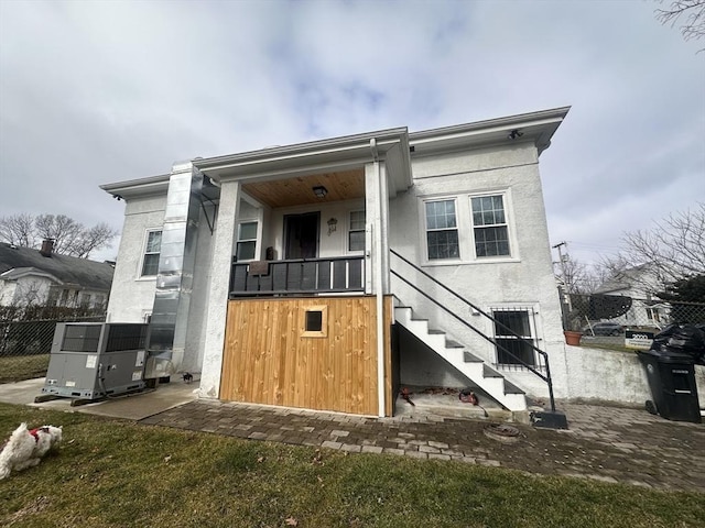 view of rear view of property
