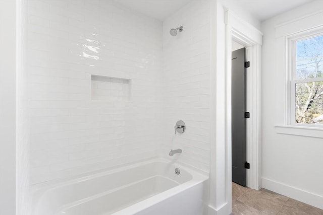 7 Bennett St, Natick, MA 01760 - bathroom with shower / tub combination and tile patterned flooring