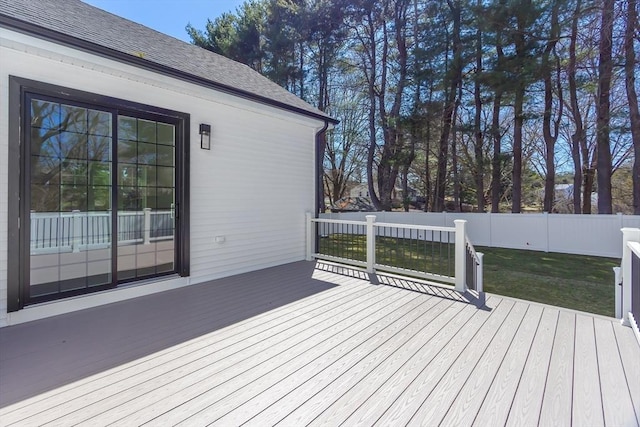 7 Bennett St, Natick, MA 01760 - deck featuring a fenced backyard
