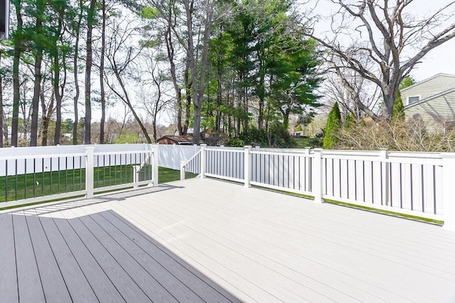 7 Bennett St, Natick, MA 01760 - wooden terrace featuring a fenced backyard