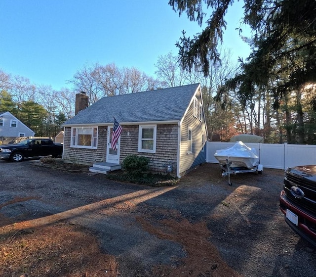 view of front of home