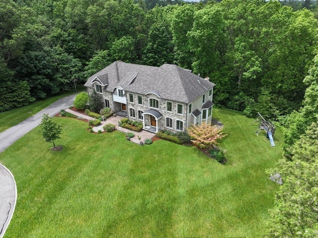 5 Copperbeech Cir, Westborough, MA 01581 - view from above of property featuring a forest