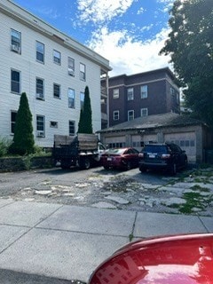 view of building exterior with a garage