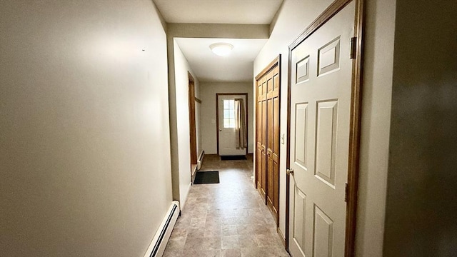 61 Bernice Ave, Leominster, MA 01453 - hall featuring a baseboard heating unit and baseboards