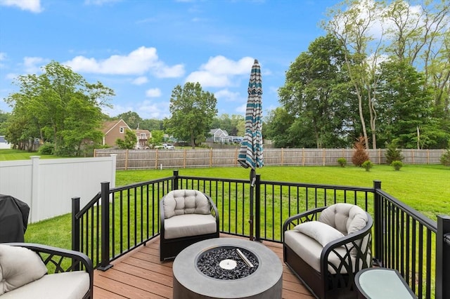 16 Primrose Ln Unit 16, Ipswich, MA 01938 - deck with a fenced backyard and a fire pit
