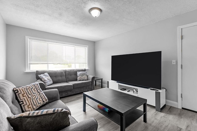 239 Glasgow St Unit 12, Fall River, MA 02721 - living room with light wood-style floors and a textured ceiling