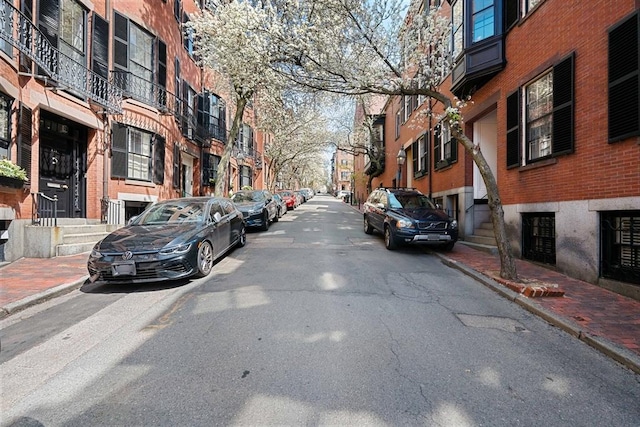 101 Pinckney St, Boston, MA 02114 - view of road with curbs, sidewalks, and a residential view