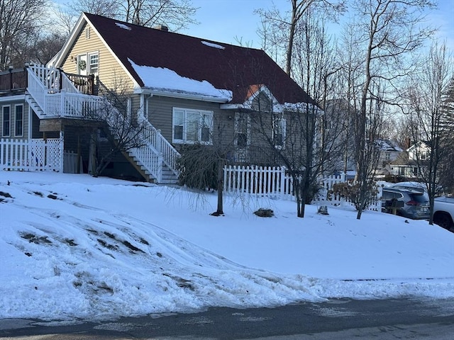 view of front of home