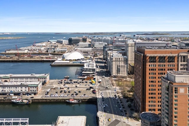 133 Seaport Blvd Unit 1710, Boston, MA 02210 - aerial view with a view of city and a water view