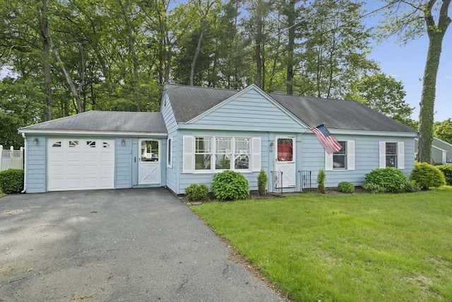 34 Birchcroft Rd, Canton, MA 02021 - ranch-style home with an attached garage, driveway, and roof with shingles