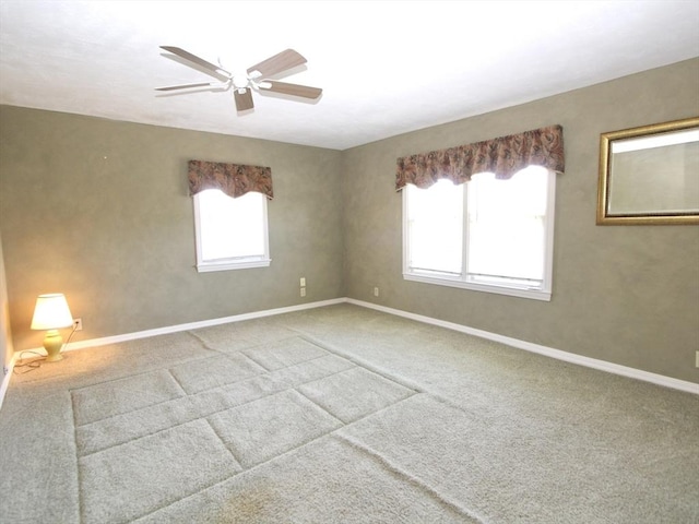 25 Rollinson Rd, Worcester, MA 01606 - carpeted empty room featuring baseboards and a ceiling fan